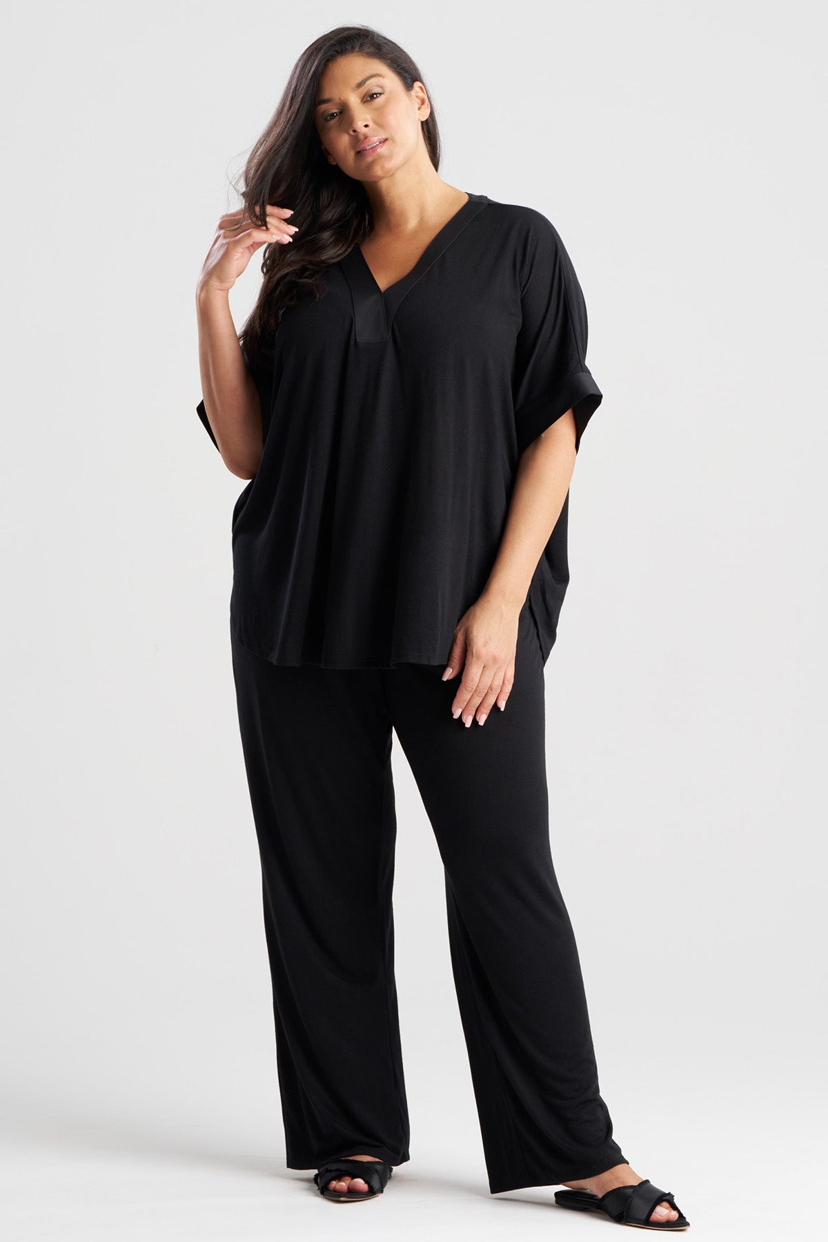 Buy Congo Dolman PJ in Black Online Black Natori