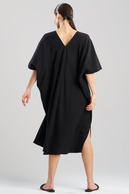 Onsen Cotton Caftan Black Natori