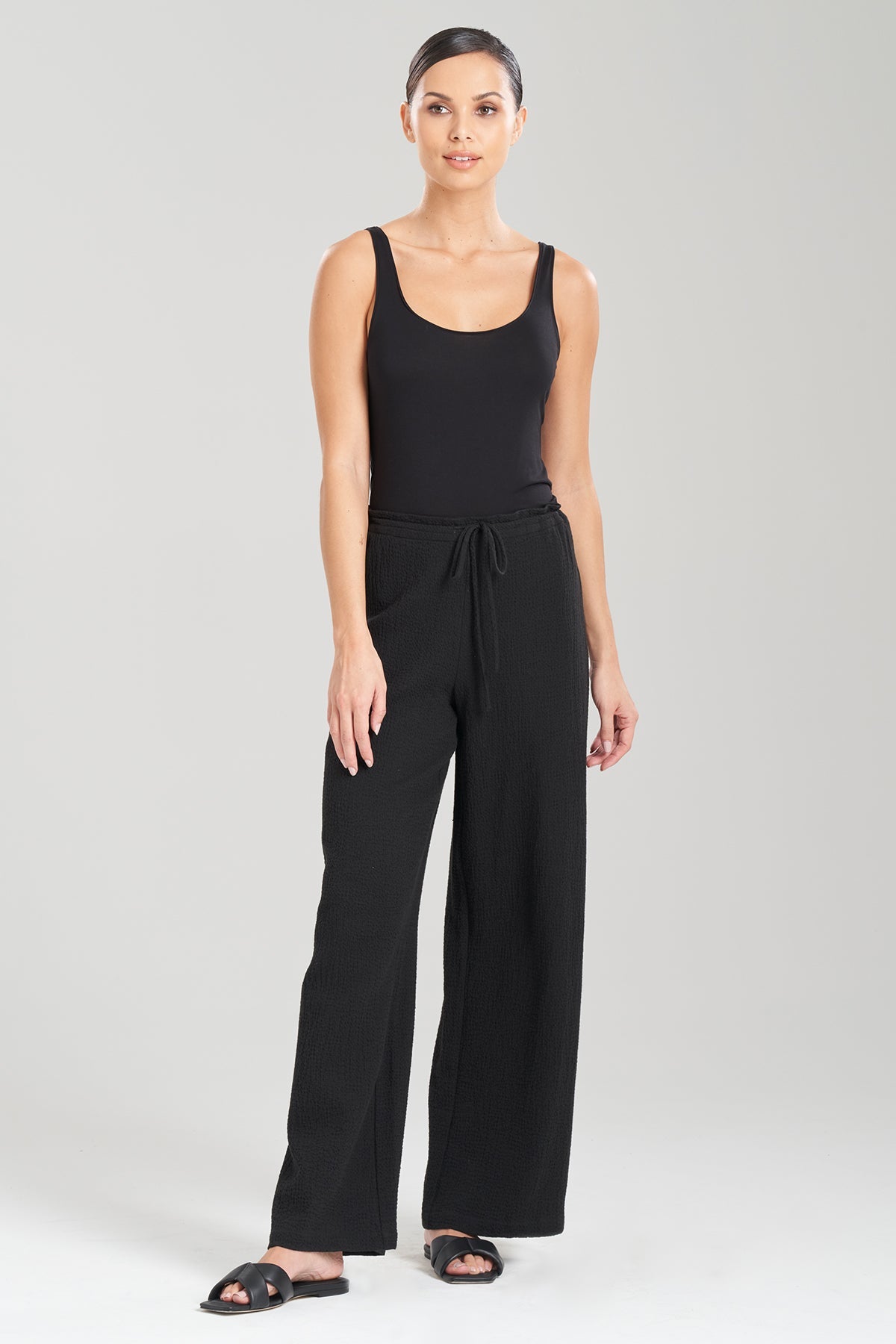 Onsen Cotton Pants Black Natori
