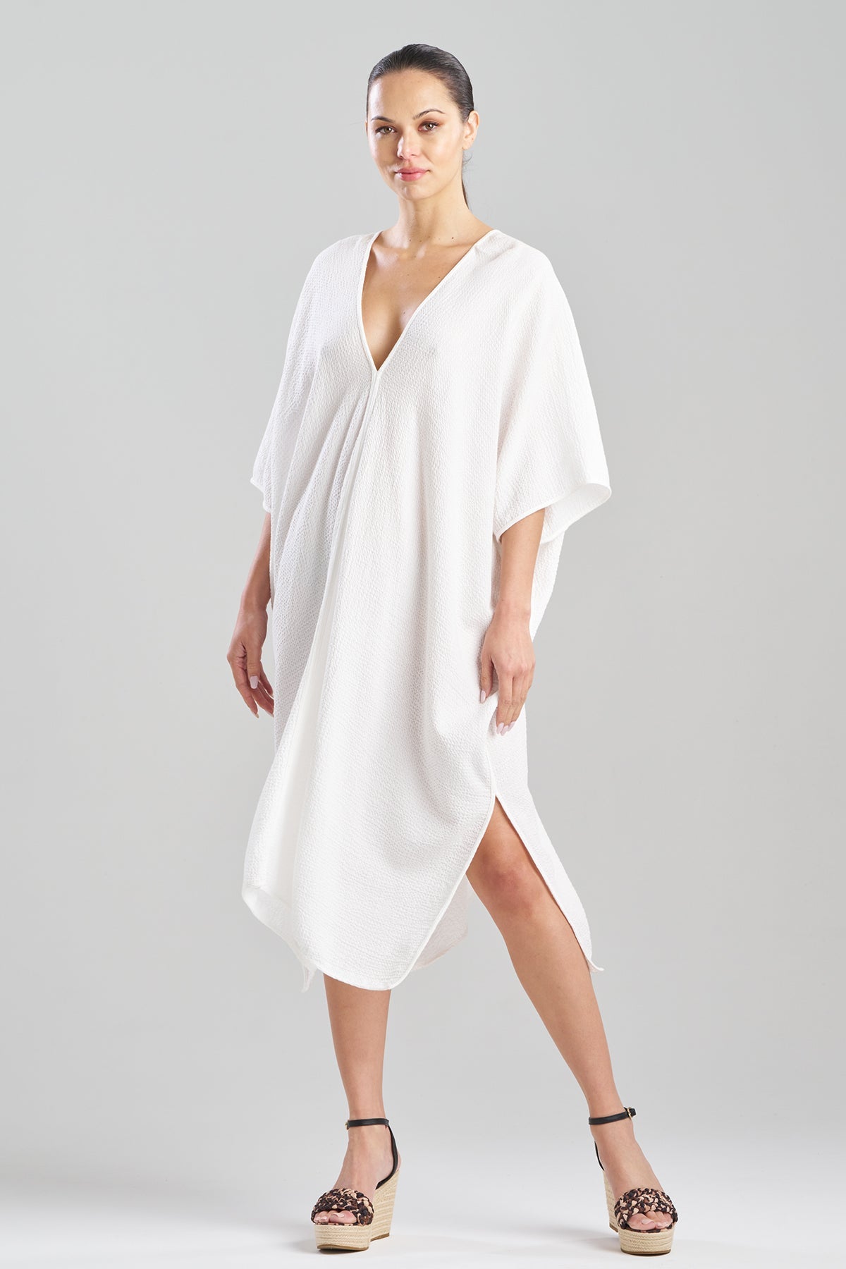 Buy Onsen Cotton Caftan in White Online White Natori