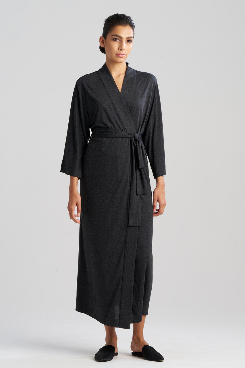 Buy Shangri-La TENCEL™ Robe in Anthracite Online Anthracite Natori