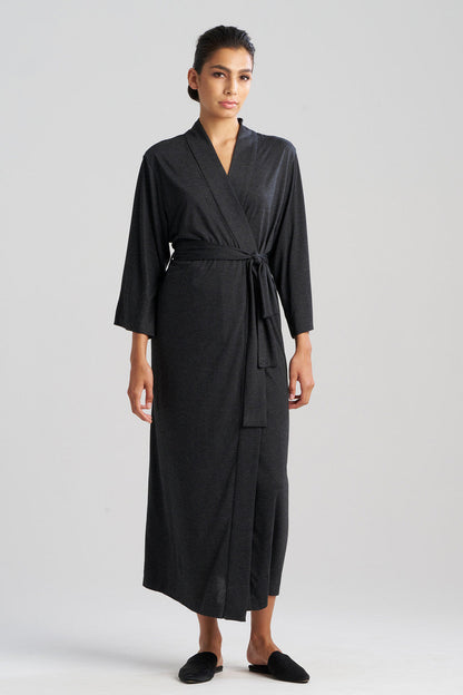Buy Shangri-La TENCEL™ Robe in Anthracite Online Anthracite Natori
