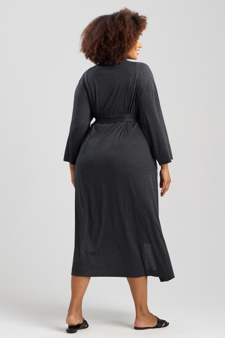 Buy Shangri-La TENCEL™ Robe in Anthracite Online Anthracite Natori