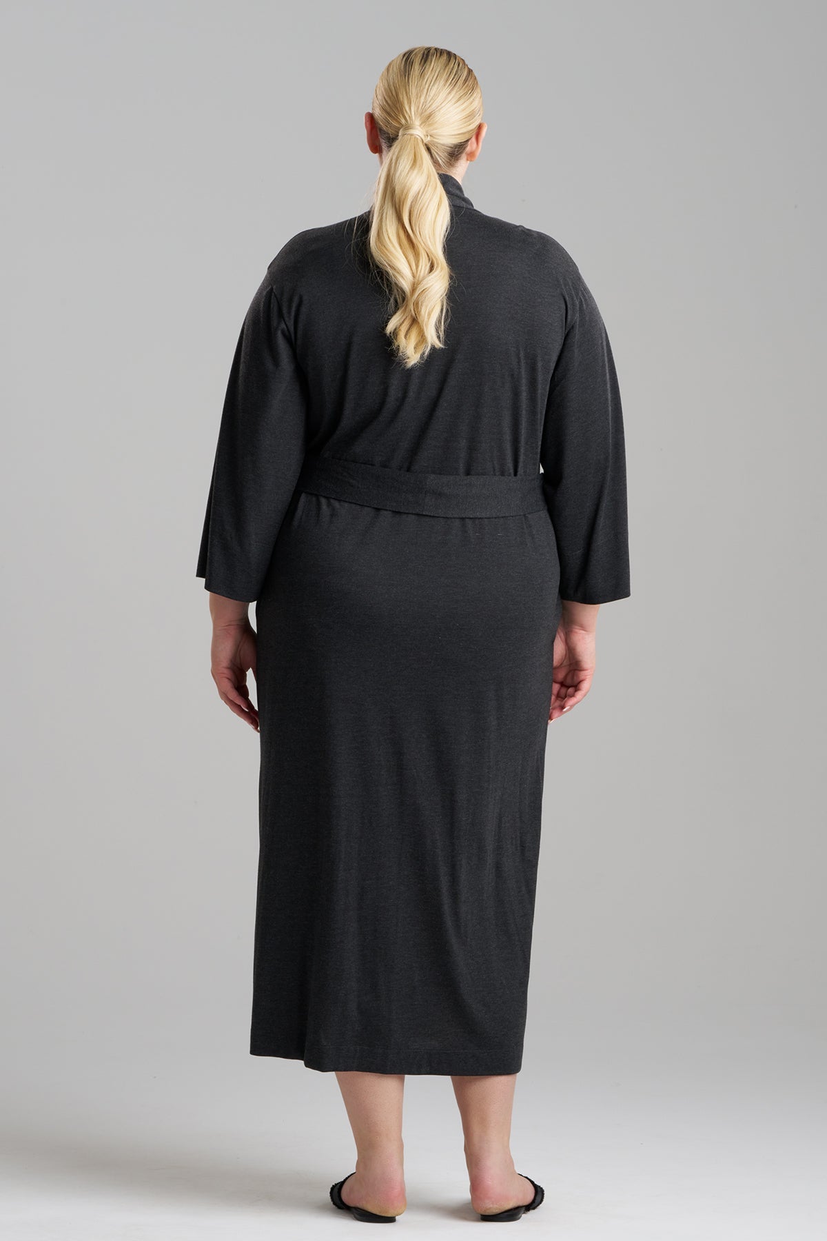 Buy Shangri-La TENCEL™ Robe in Anthracite Online Anthracite Natori