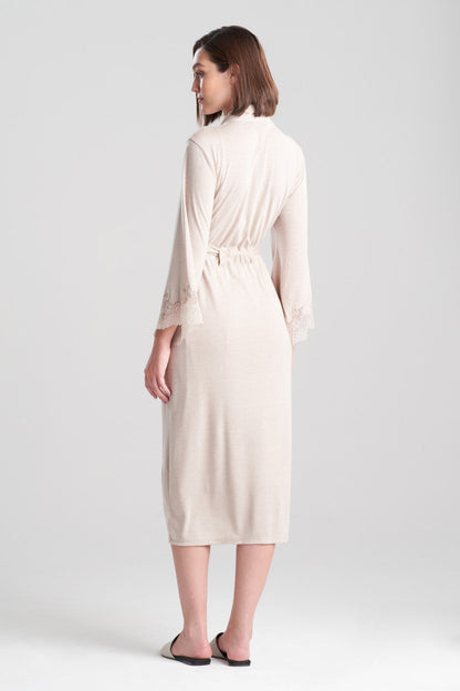 Buy Luxe Shangri-la TENCEL™ Robe in Heather Cashmere Online Heather Cashmere Natori