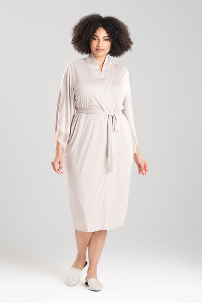 Buy Luxe Shangri-la TENCEL™ Robe in Heather Cashmere Online Heather Cashmere Natori