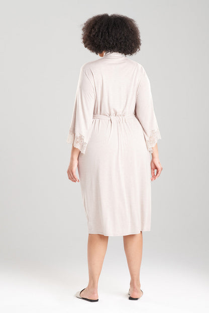 Buy Luxe Shangri-la TENCEL™ Robe in Heather Cashmere Online Heather Cashmere Natori