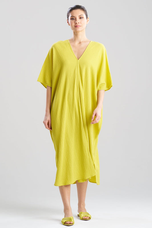 Onsen Cotton Caftan Chartreuse Natori