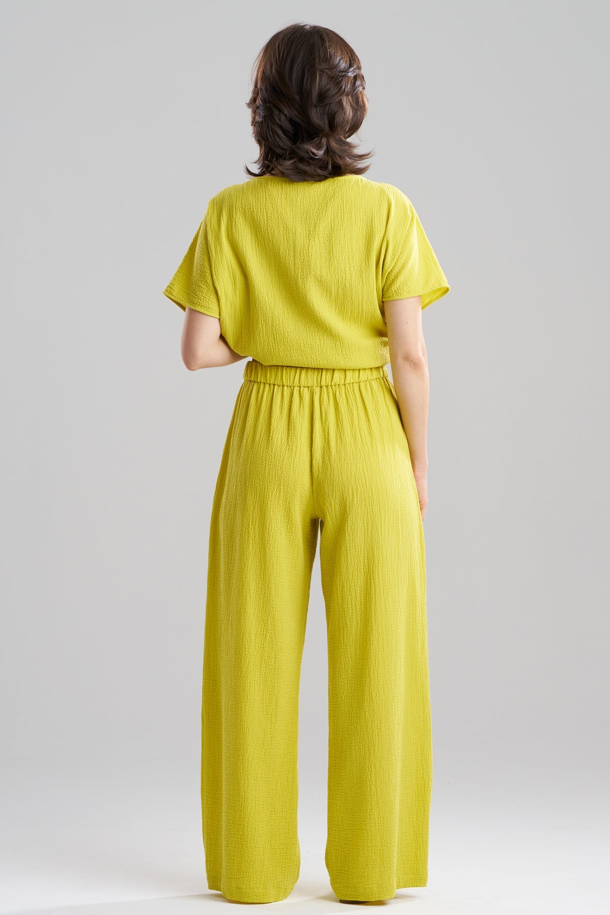Onsen Cotton Pants Chartreuse Natori