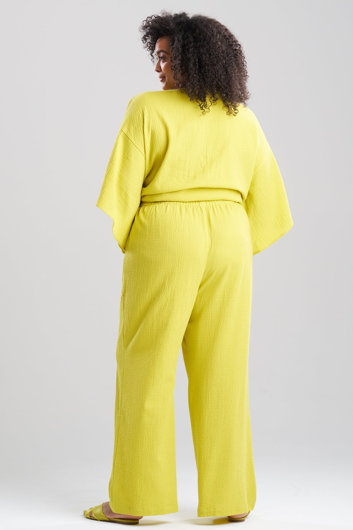 Onsen Cotton Pants Chartreuse Natori