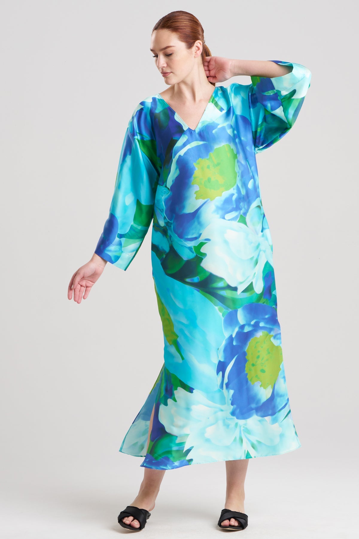Garbo Caftan Blue Multi Natori