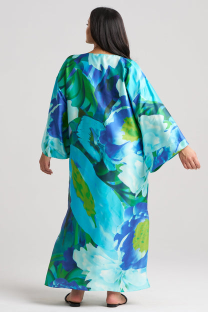 Garbo Caftan Blue Multi Natori