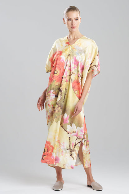 Floral Garden V-Neck Caftan Golden Hour Natori