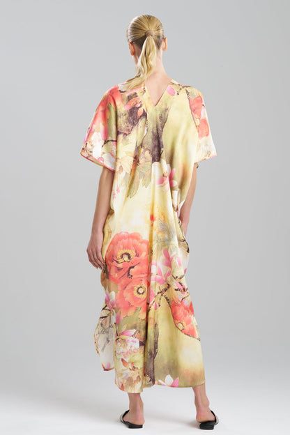 Floral Garden V-Neck Caftan Golden Hour Natori