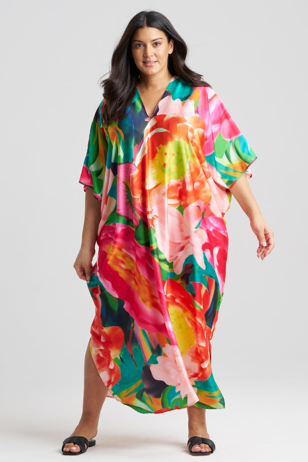 Garbo V-Neck Caftan Multi Natori