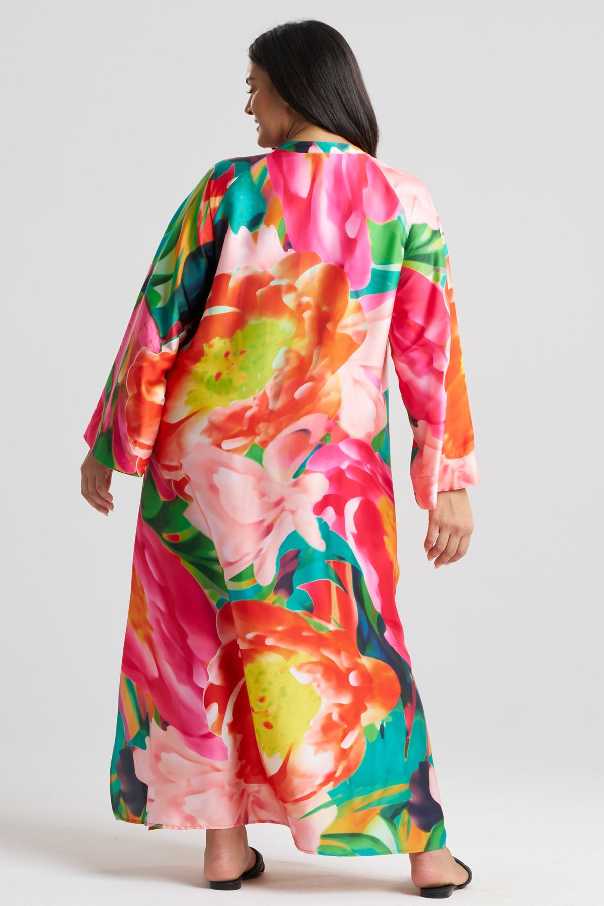Garbo Zip Caftan Multi Natori