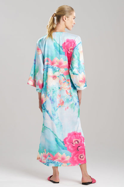 Floral Garden Caftan Blue Multi Natori