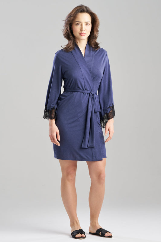 Luxe Shangri-La Wrap Heather Night Blue Natori