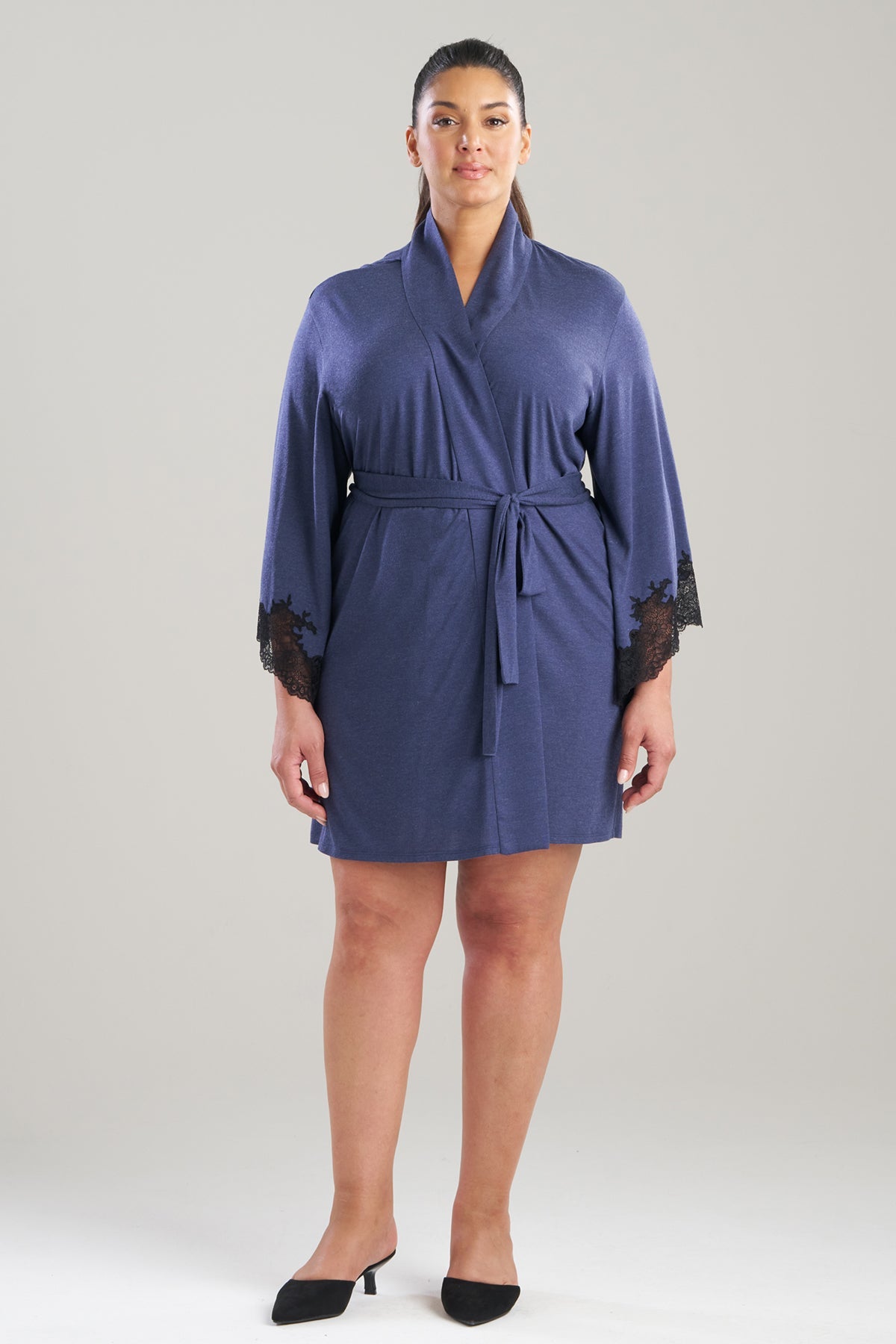 Luxe Shangri-La Wrap Heather Night Blue Natori