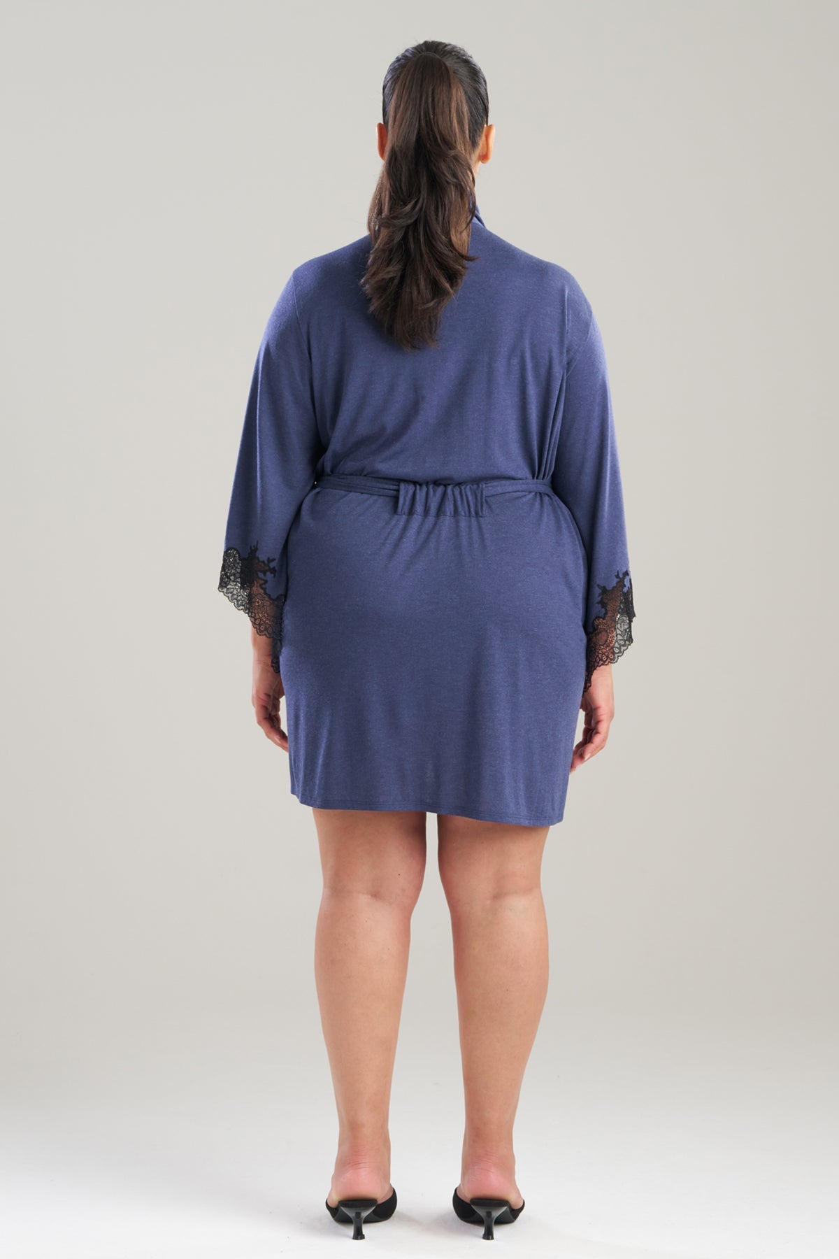 Luxe Shangri-La Wrap Heather Night Blue Natori