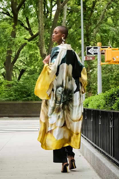 Amber Silk Robe Amber Citrus Natori
