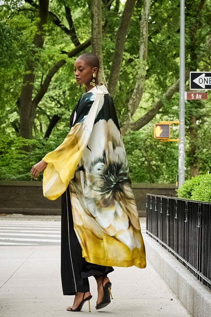 Amber Silk Robe Amber Citrus Natori