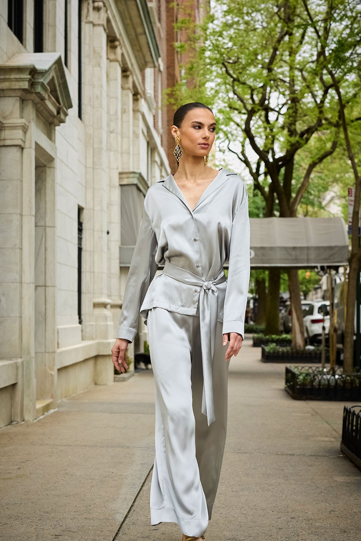 Key Silk PJ Set Silver Natori
