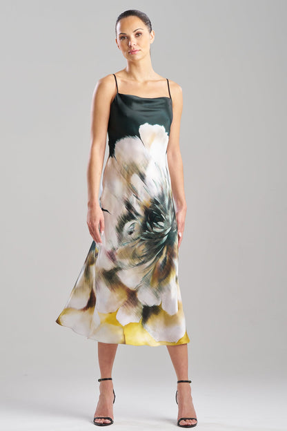 Amber Silk Slip Dress Amber Citrus Natori
