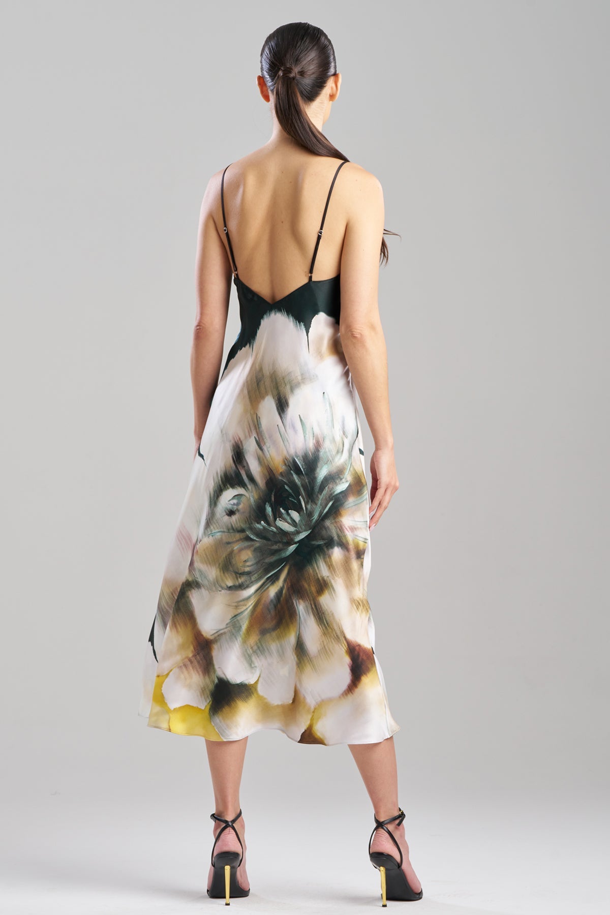 Amber Silk Slip Dress Amber Citrus Natori