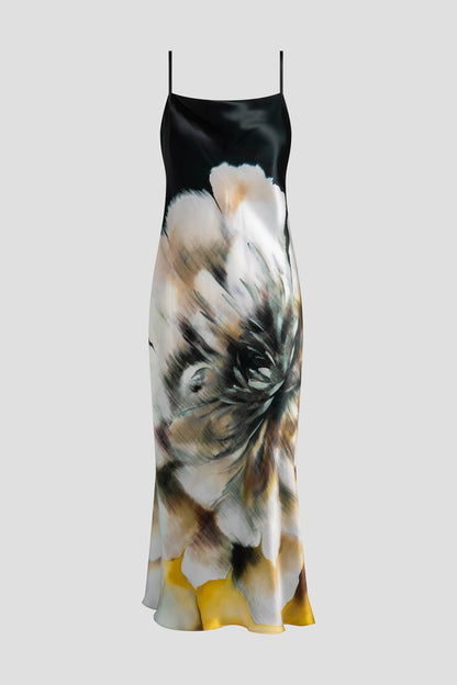 Amber Silk Slip Dress Amber Citrus Natori