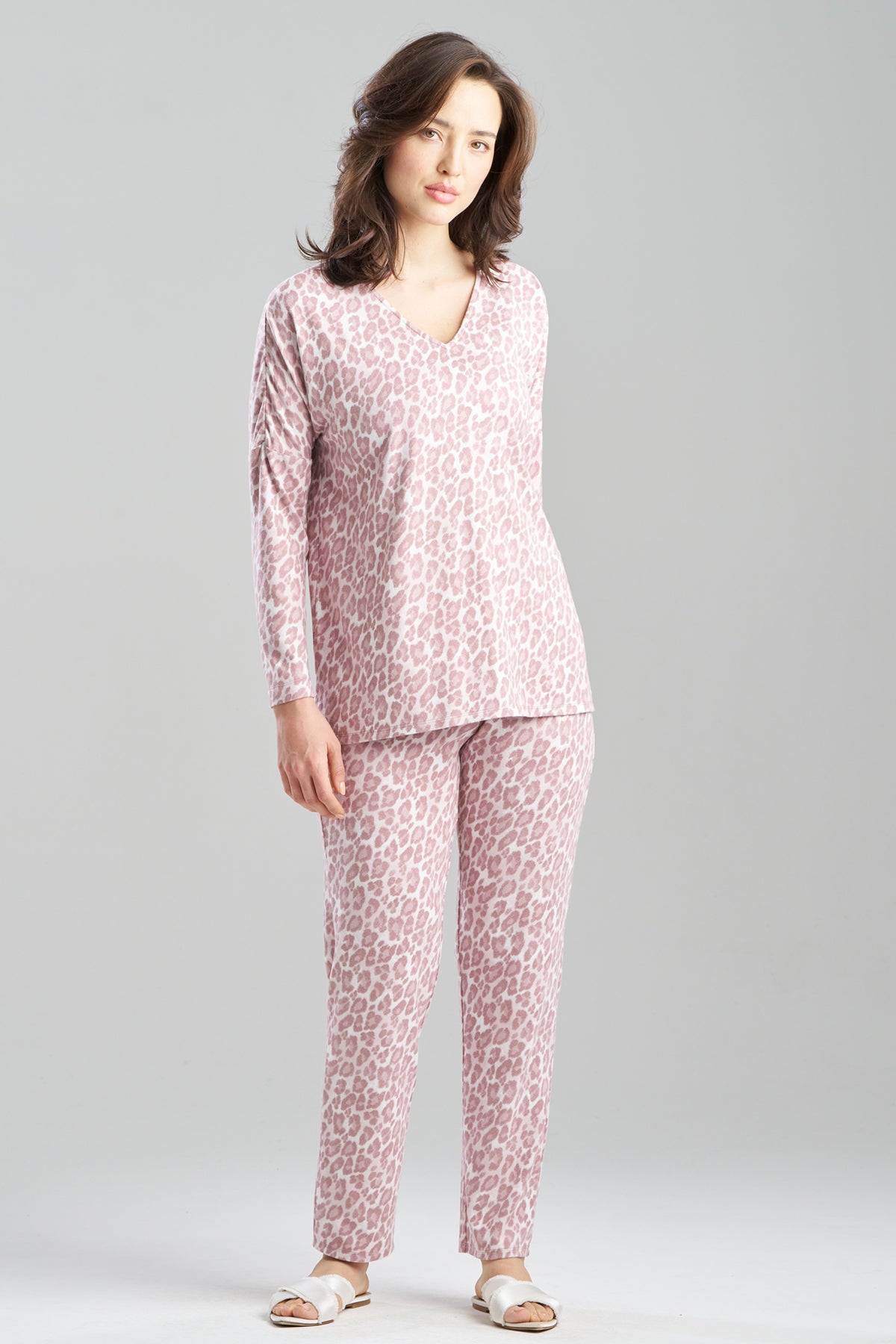 Wild Instinct Printed Brushed Knit PJ Set Wild Instinct Nude Blush Natori