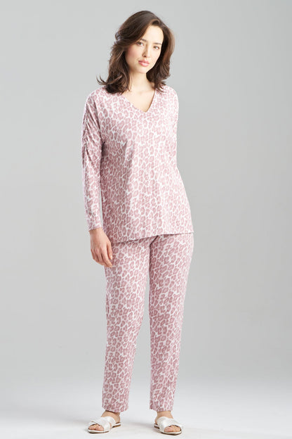 Wild Instinct Printed Brushed Knit PJ Set Wild Instinct Nude Blush Natori