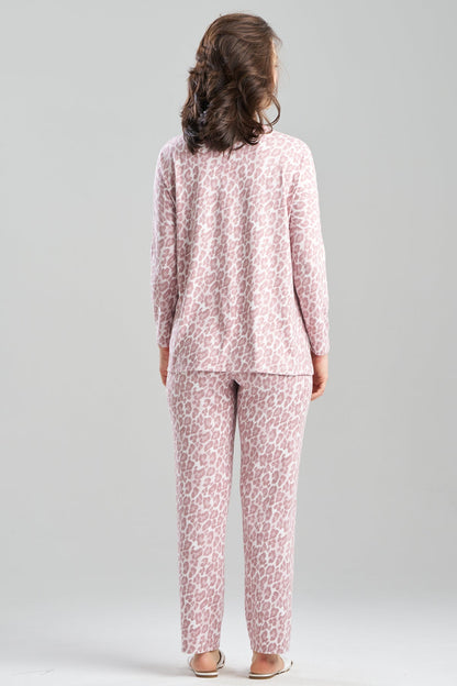 Wild Instinct Printed Brushed Knit PJ Set Wild Instinct Nude Blush Natori