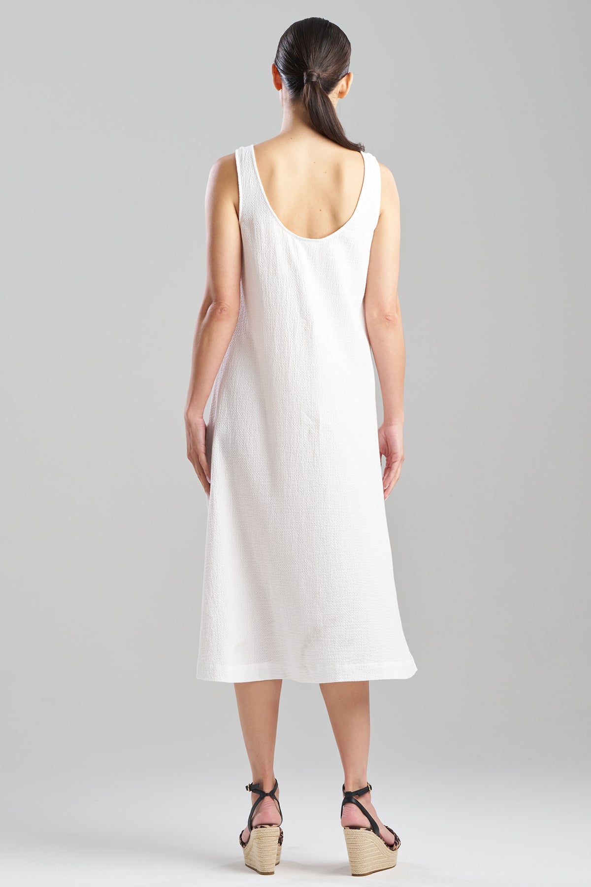 Buy Onsen Cotton Tank Slip Dress in White Online White Natori