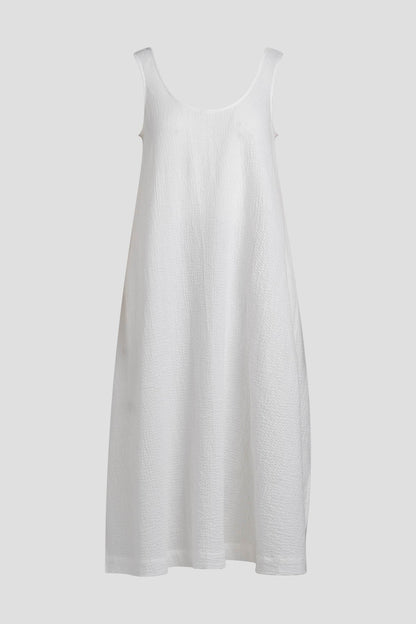 Buy Onsen Cotton Tank Slip Dress in White Online White Natori