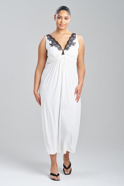 Buy Enchant Lace Applique Gown in Ivory/Black Online Ivory/Black Natori