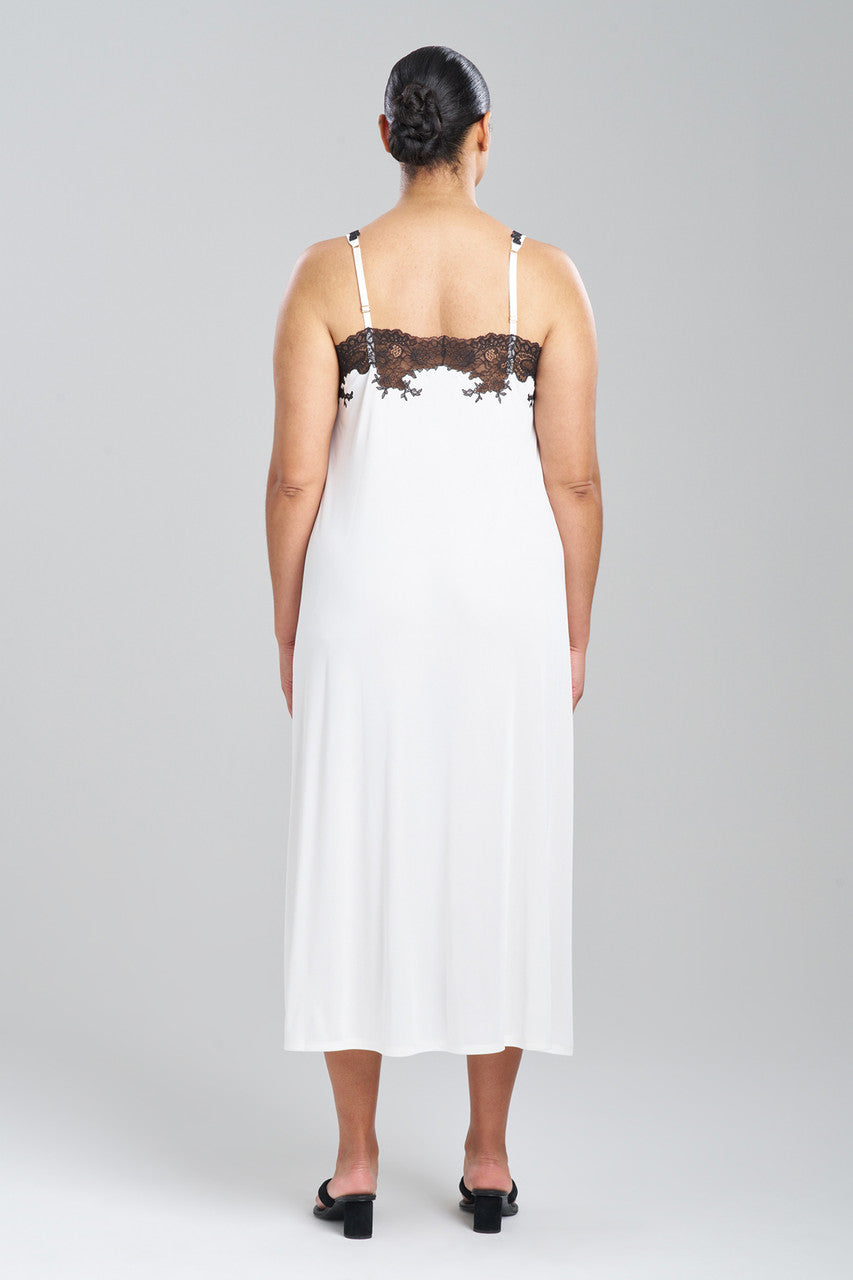 Buy Enchant Lace Applique Gown in Ivory/Black Online Ivory/Black Natori