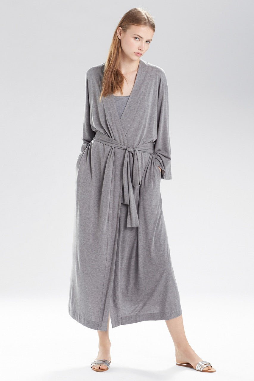 Buy Shangri-La TENCEL™ Robe in Heather Gray Online Heather Grey Natori