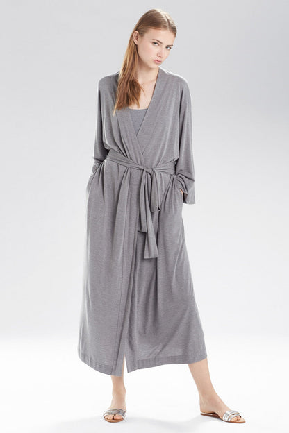 Buy Shangri-La TENCEL™ Robe in Heather Gray Online Heather Grey Natori