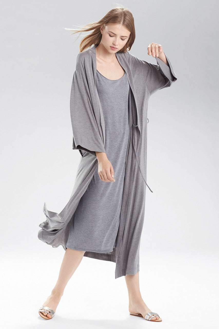 Buy Shangri-La TENCEL™ Robe in Heather Gray Online Heather Grey Natori