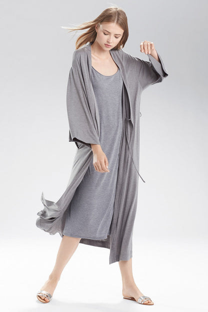 Buy Shangri-La TENCEL™ Robe in Heather Gray Online Heather Grey Natori