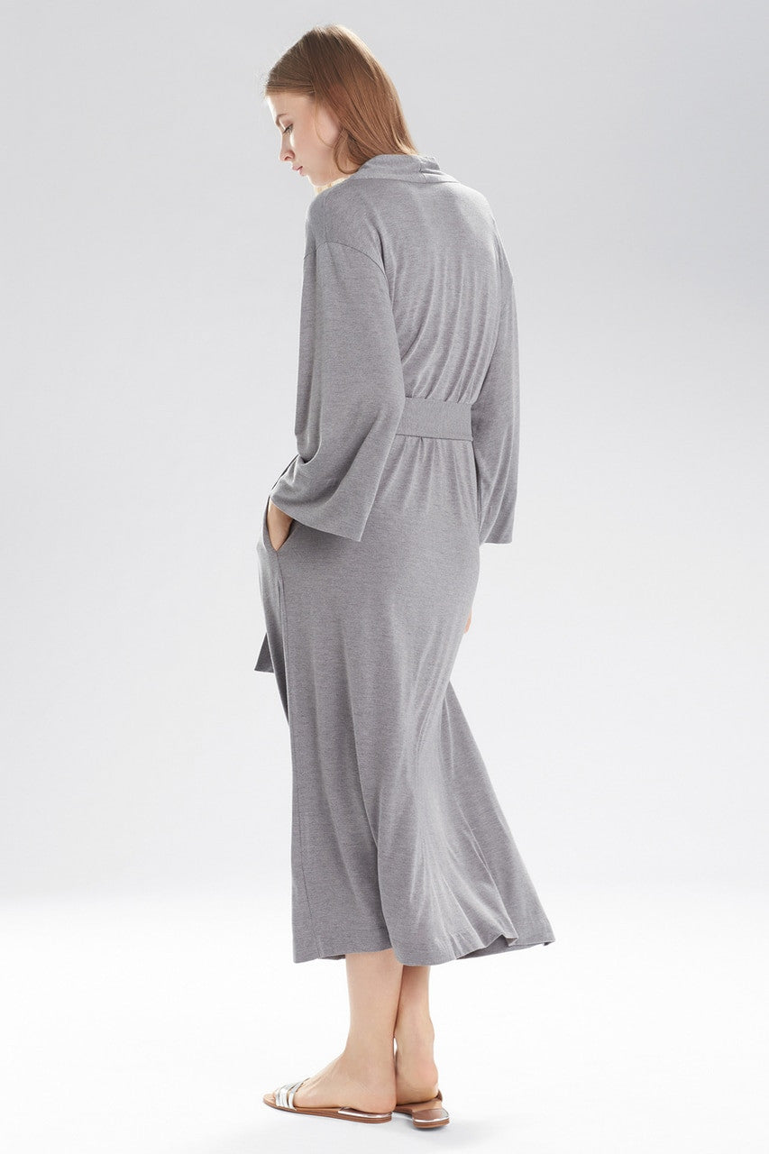 Buy Shangri-La TENCEL™ Robe in Heather Gray Online Heather Grey Natori