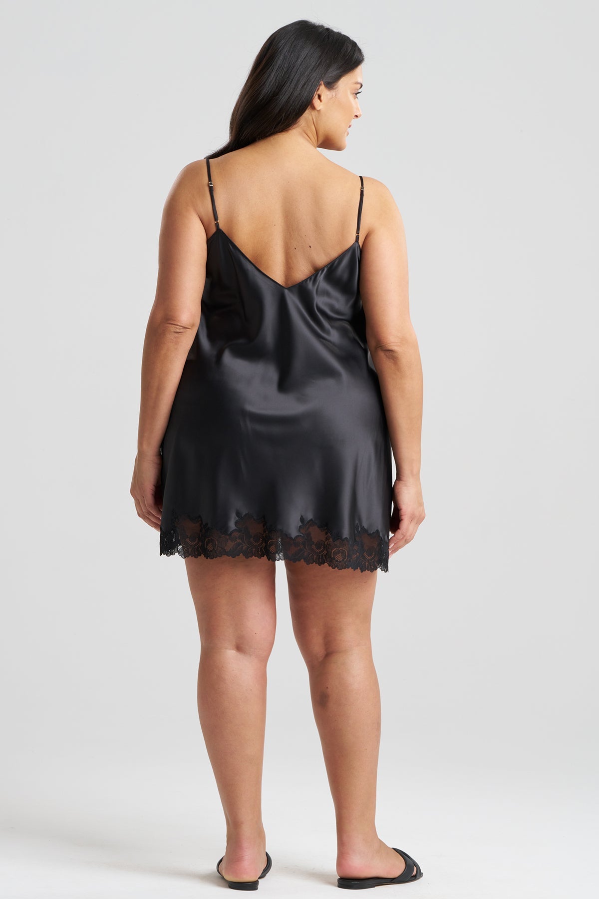 Buy Peony Glamour Chemise in Black Online Black Natori