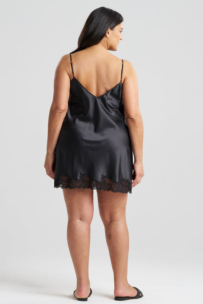 Buy Peony Glamour Chemise in Black Online Black Natori