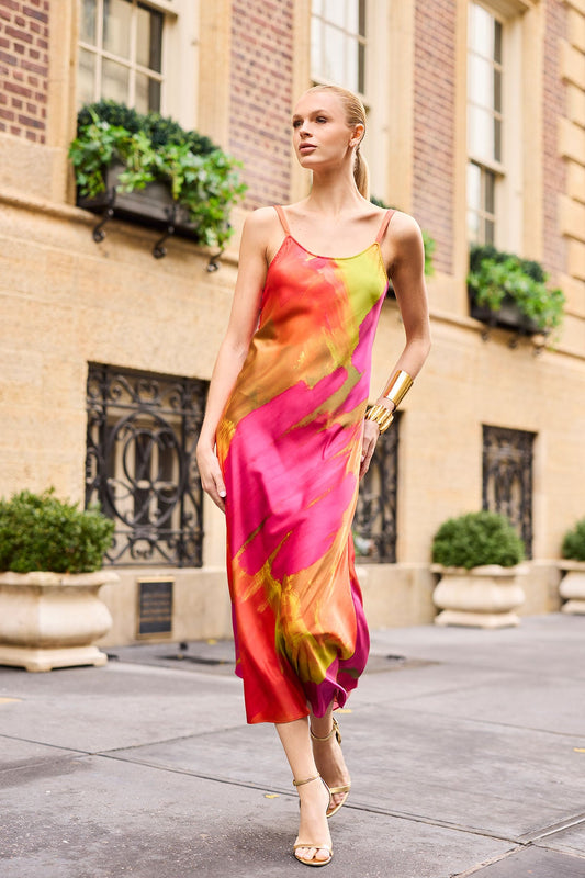 Soleil Slip Dress Multi Natori
