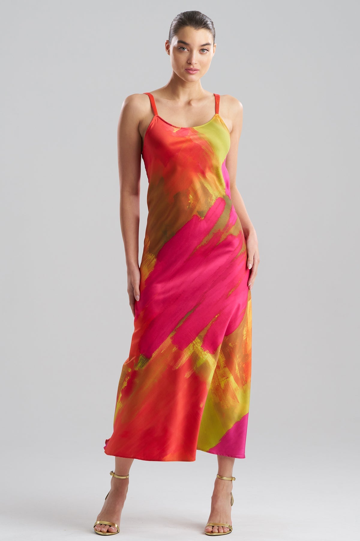 Soleil Slip Dress Multi Natori