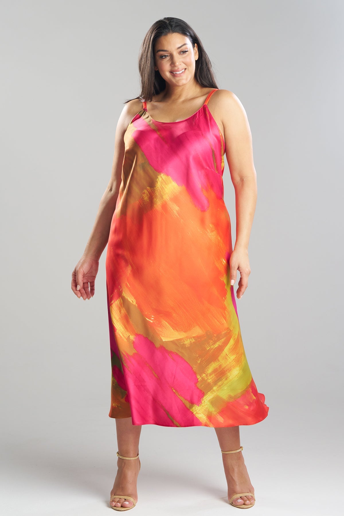 Soleil Slip Dress Multi Natori