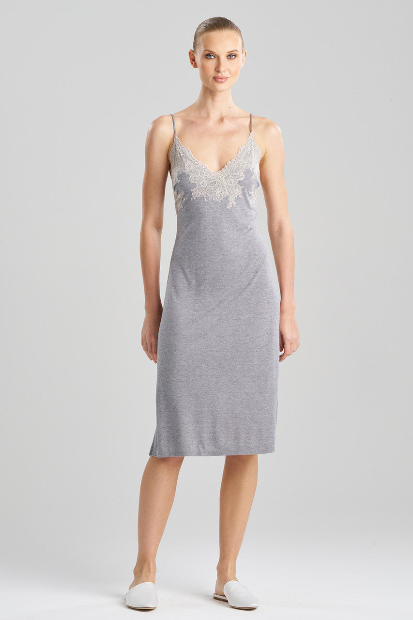 Buy Luxe Shangri-La TENCEL™ Chemise in Grey/Cocoon Online Grey/Cocoon Natori