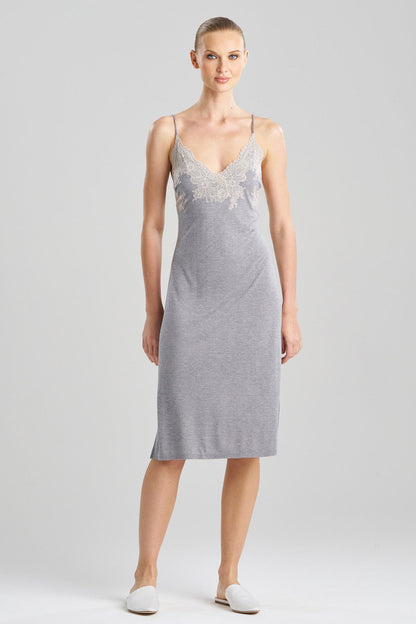 Buy Luxe Shangri-La TENCEL™ Chemise in Grey/Cocoon Online Grey/Cocoon Natori