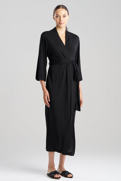 Buy Shangri-La TENCEL™ Robe in Black Online Black Natori